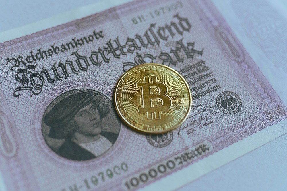 Bitcoin on top of real money
