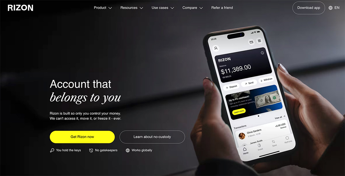 Rizon website